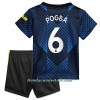 Conjunto (Camiseta+Pantalón Corto) Manchester United Paul Pogba 6 Tercera Equipación 2021/22 - Niño